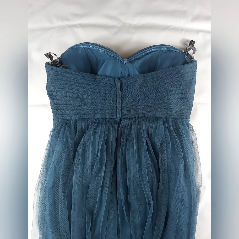 Jenny Yoo Teal One-Shoulder Maxi Dress - Picture 8 of 11